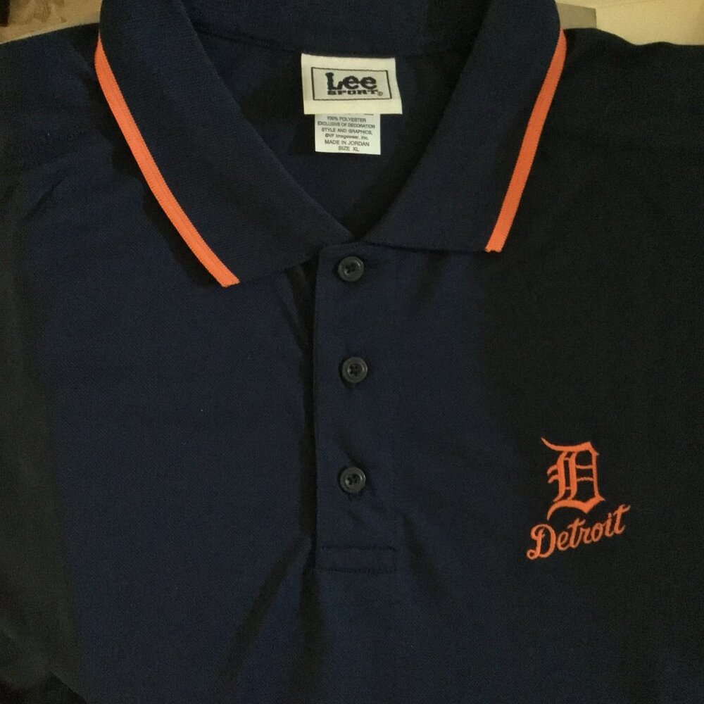 Detroit Tigers MLB Men's Dark Blue Performance Polo Shirt